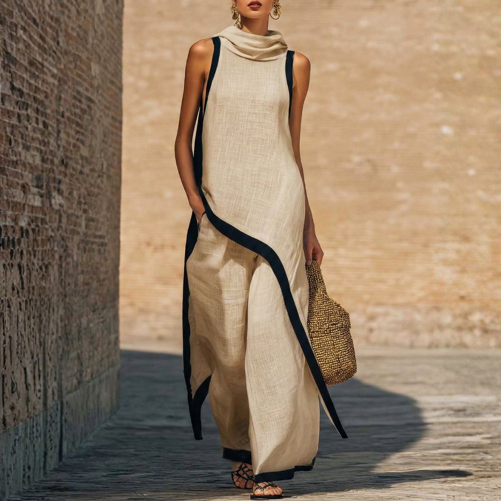 Gianna - Elegant Linen Two-Piece Set