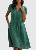 Mary | Short Sleeve Midi Dress