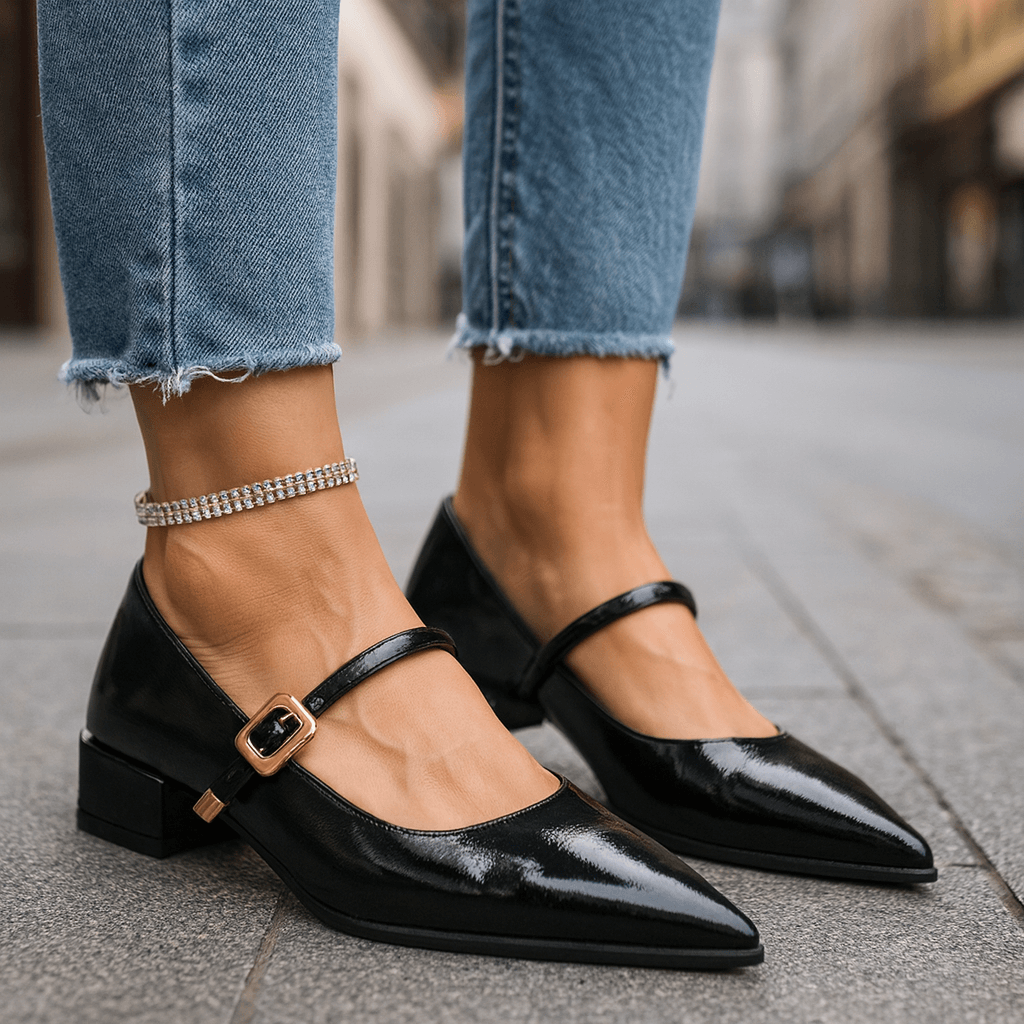 Alessia Leather Heels