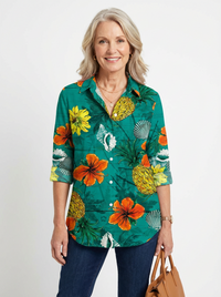 Luna | Blue Garden Breeze Blouse