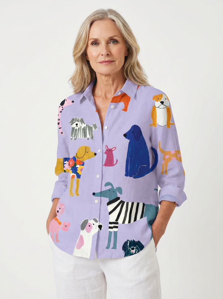 Florence | Playful Dogs Blouse