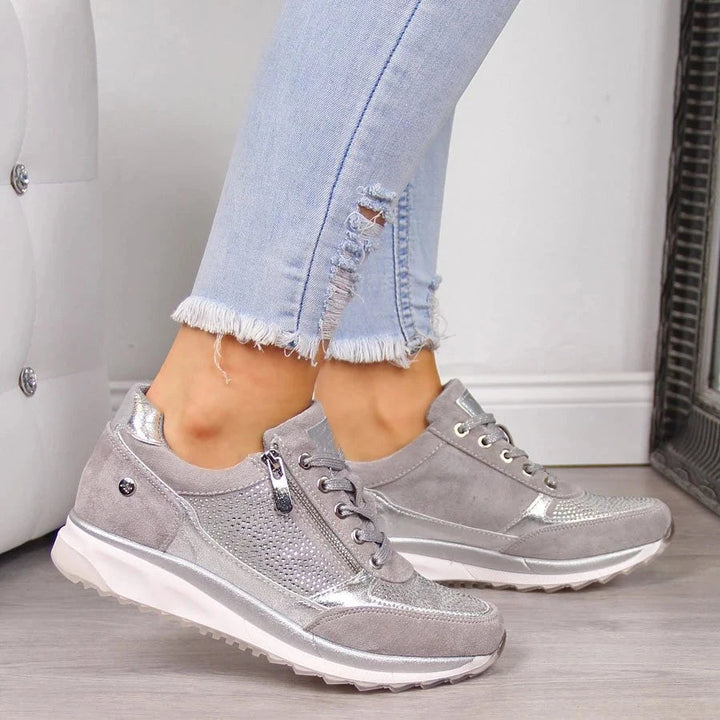 Darlene – Zip-Up Orthopedic Sneakers