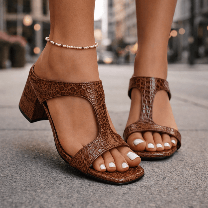 Zelira Leather Heels