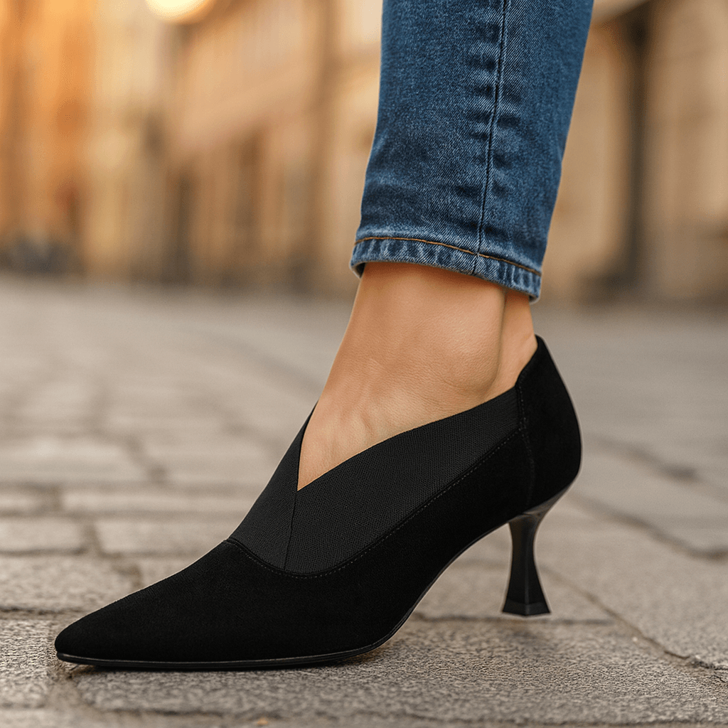Elina Suede Heels