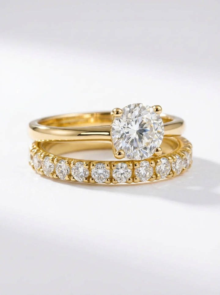 Vilma – Gold-Colored Ring Set