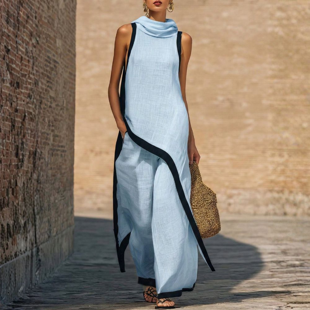 Gianna - Elegant Linen Two-Piece Set