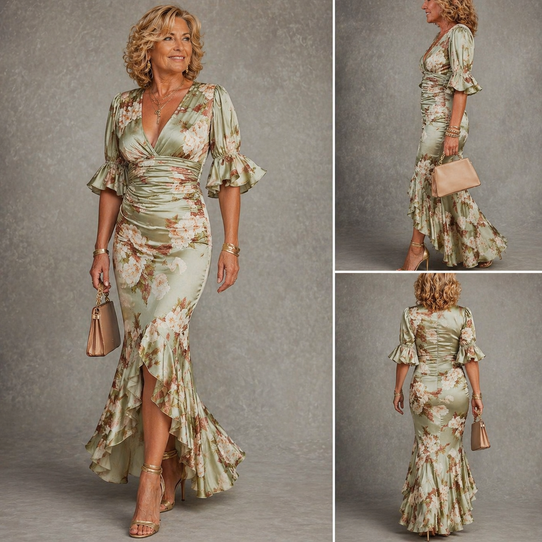 Amelia - Elegant Floral Maxi Dress