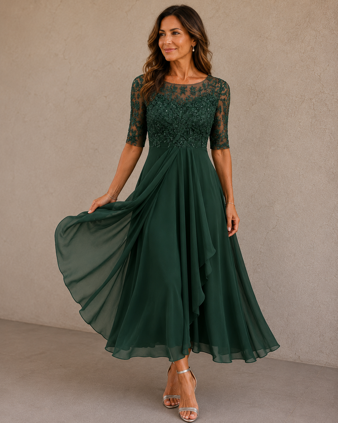 Eleonora - Lace & Chiffon Dress