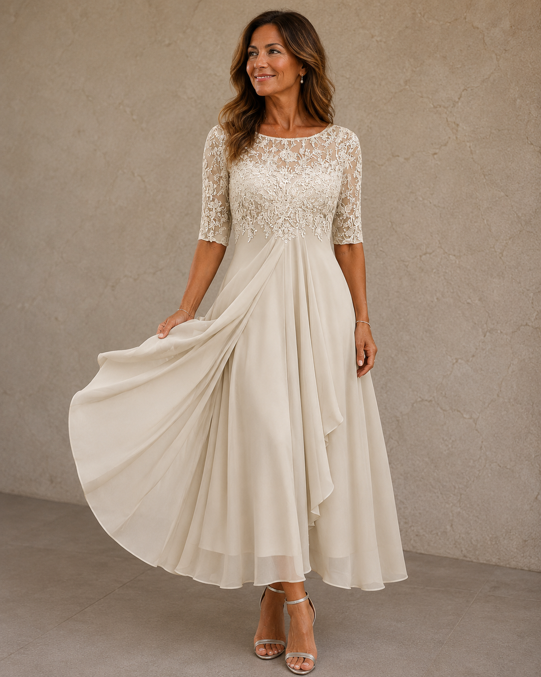 Eleonora - Lace & Chiffon Dress