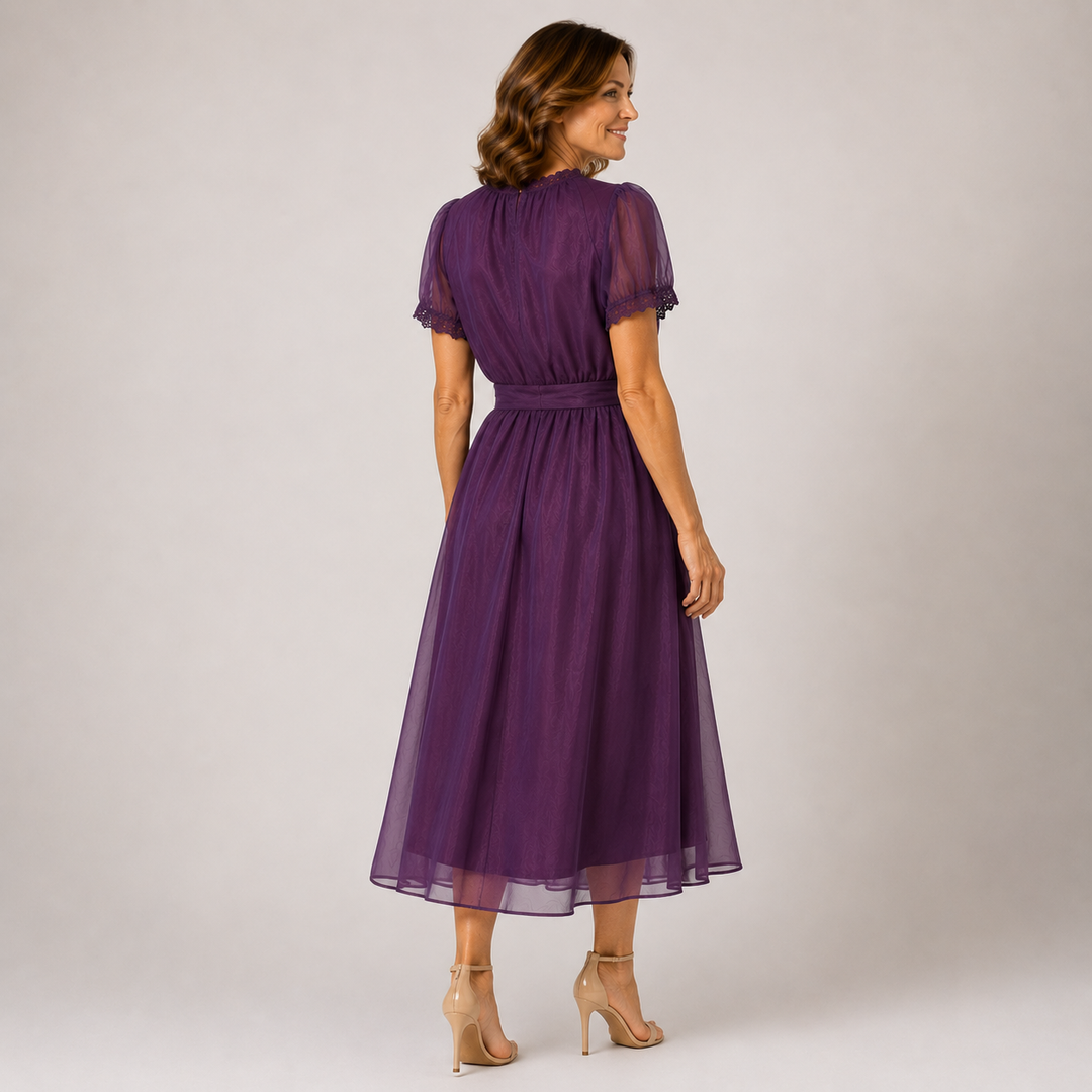 Ottilie - Chiffon Lace Maxi Dress