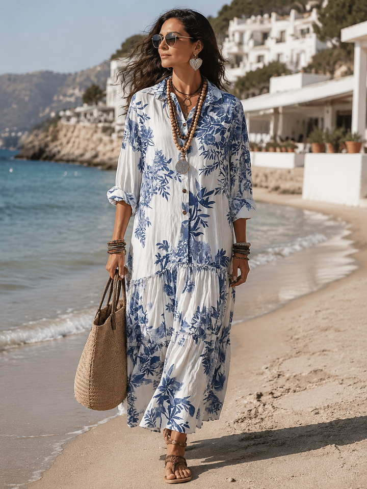 Carissa - Bohemian Floral Tiered Maxi Dress