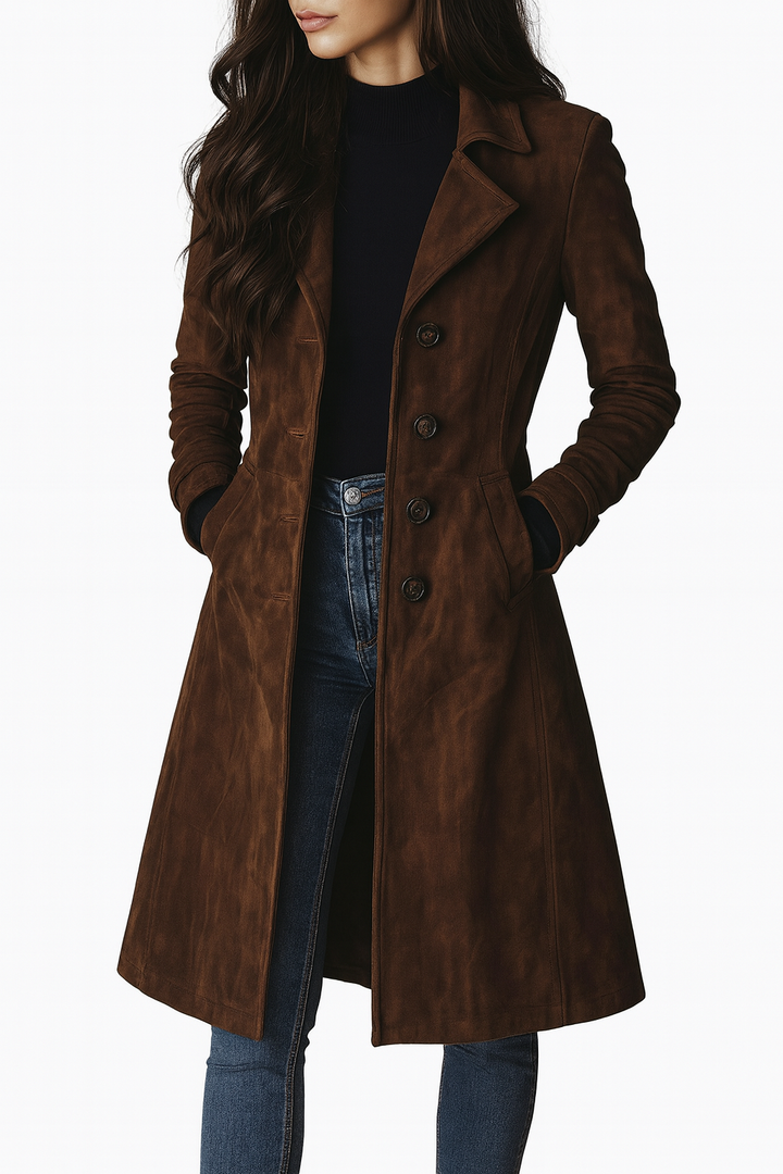 Syre™ – Elegant Long Coat for Timeless Warmth & Style