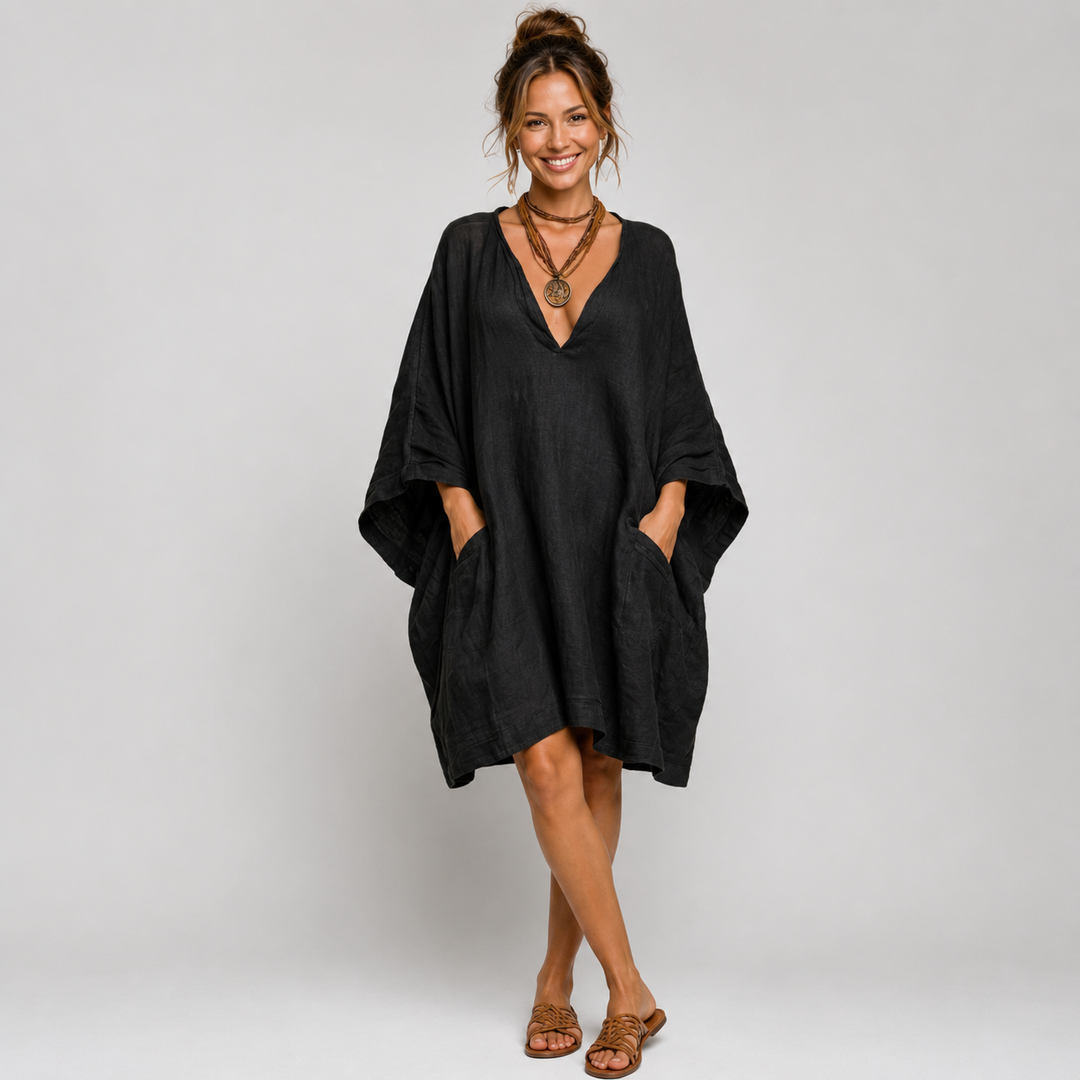 Romina - Oversize V-Neck Dress