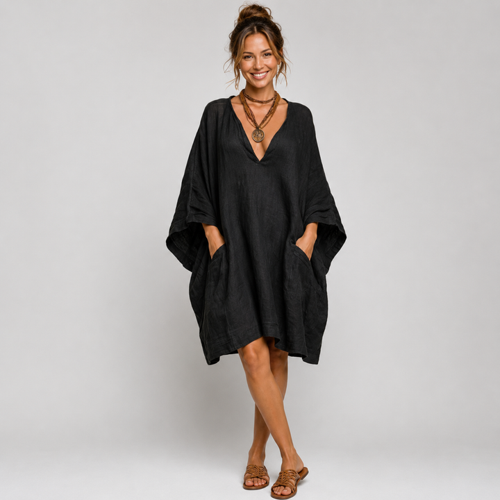 Romina - Oversize V-Neck Dress