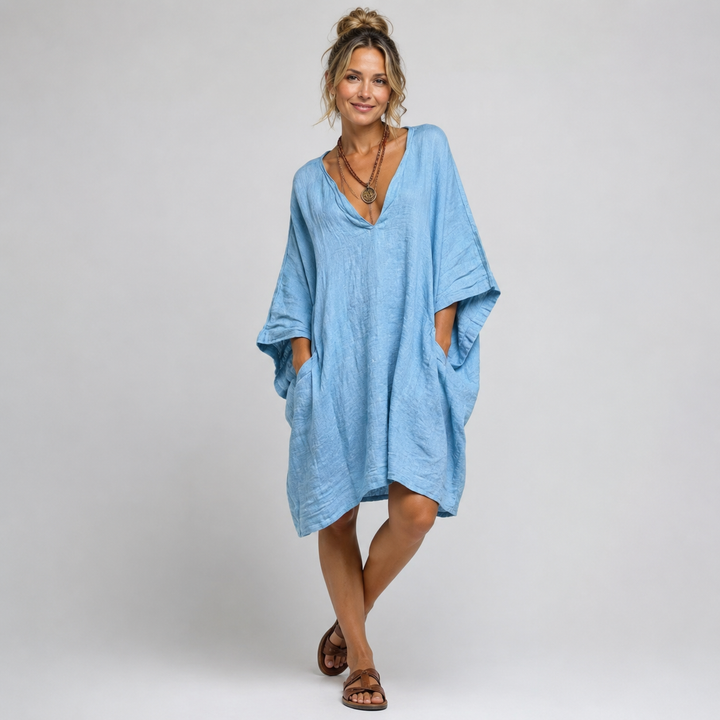 Romina - Oversize V-Neck Dress