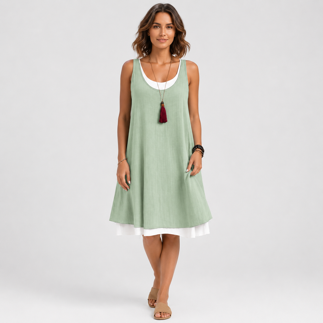 Fabienne - Relaxed Two-Piece Effect Dress