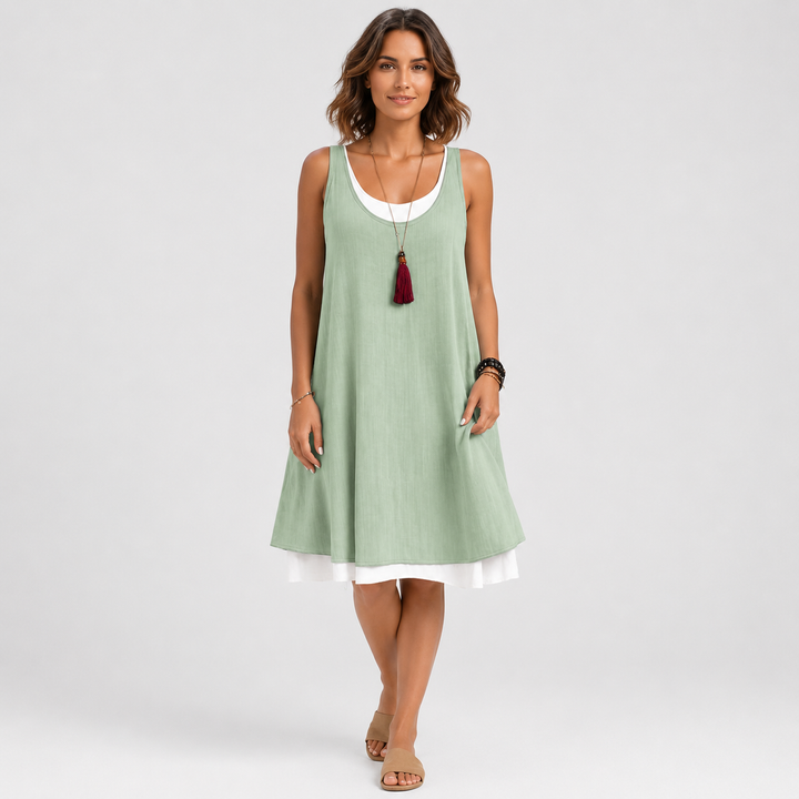 Fabienne - Relaxed Two-Piece Effect Dress