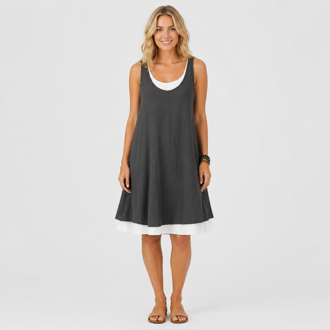 Fabienne - Relaxed Two-Piece Effect Dress
