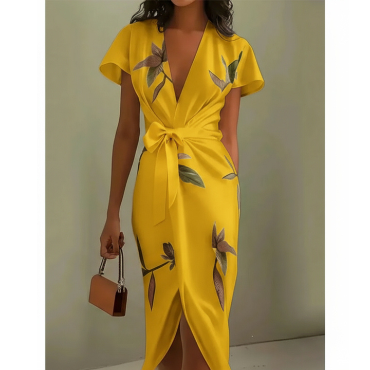Rebecca | Elegant Wrap Midi Dress