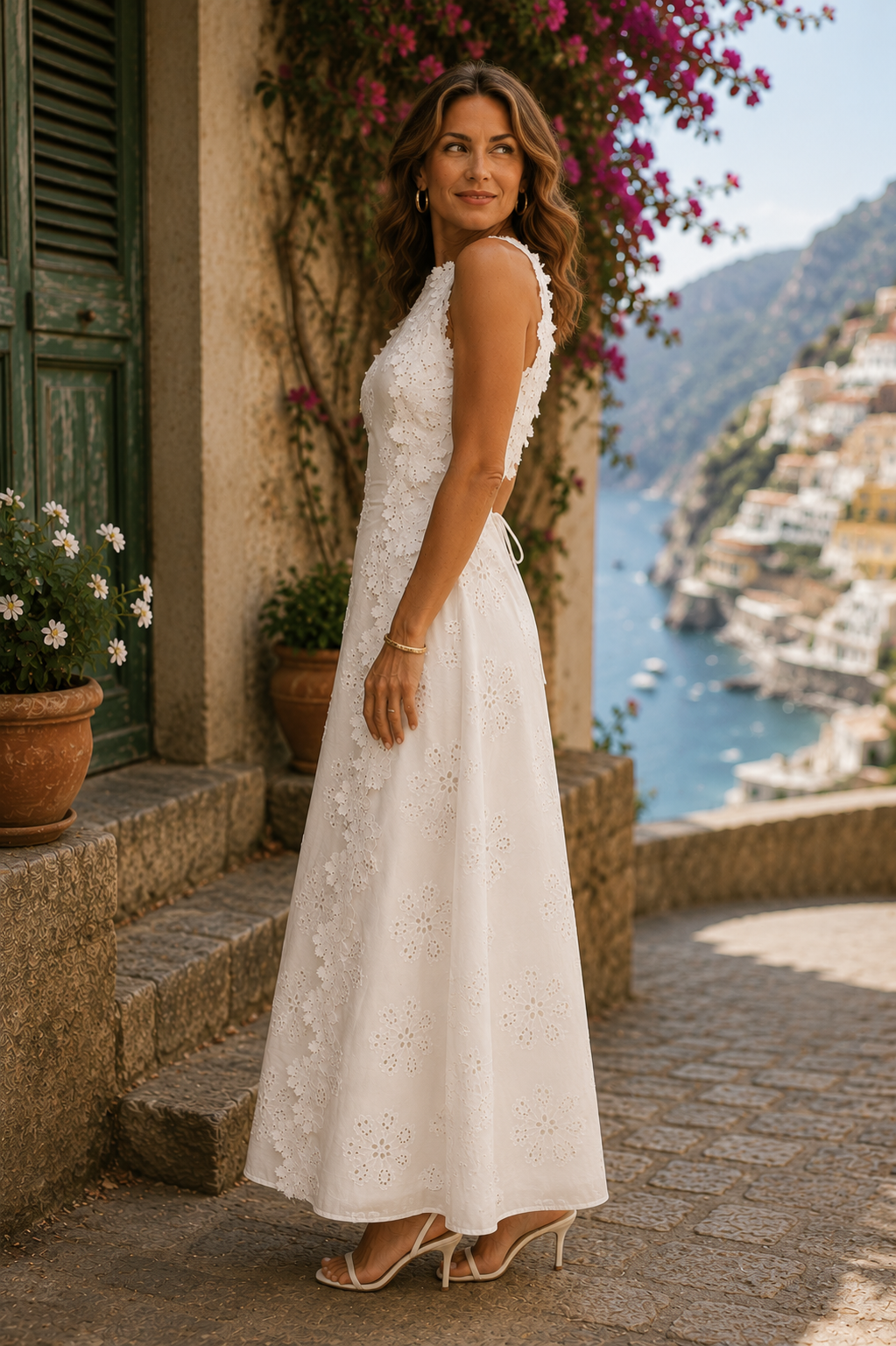 Maeve - Embroidered Maxi Dress