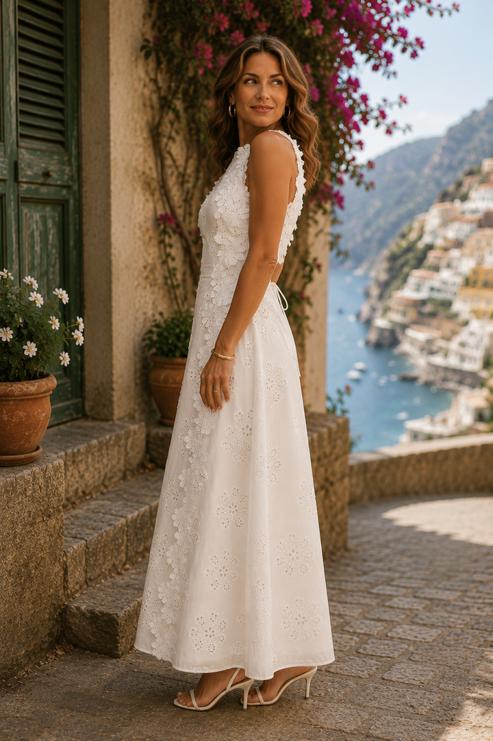 Maeve - Embroidered Maxi Dress
