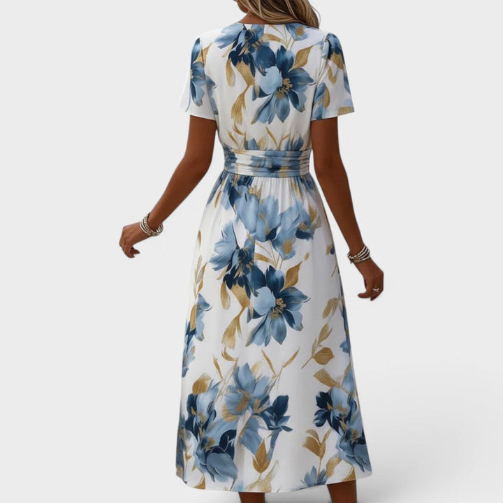 Clarice - Floral Wrap Midi Dress