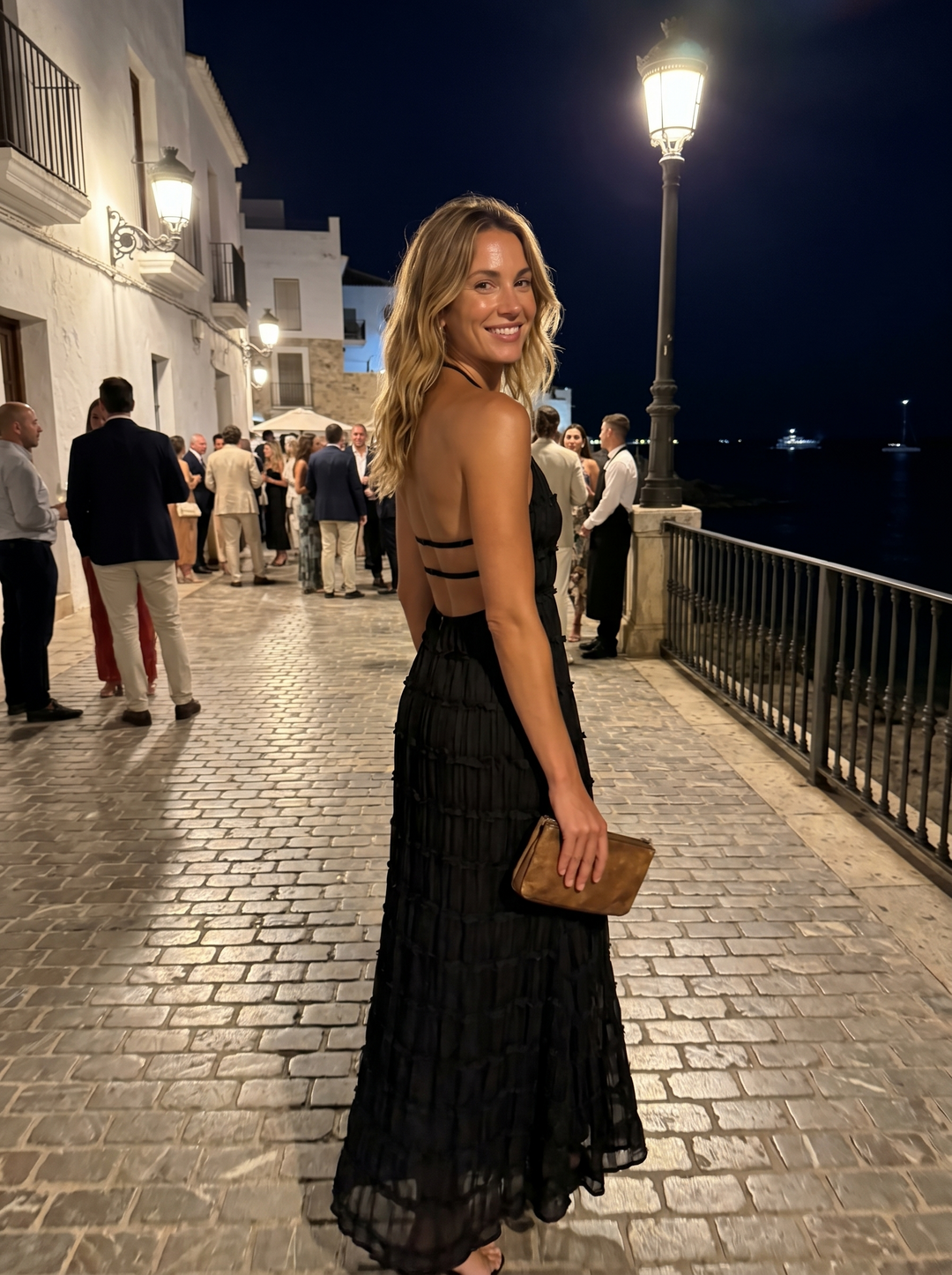 Talitha - Halter Tiered Maxi Dress