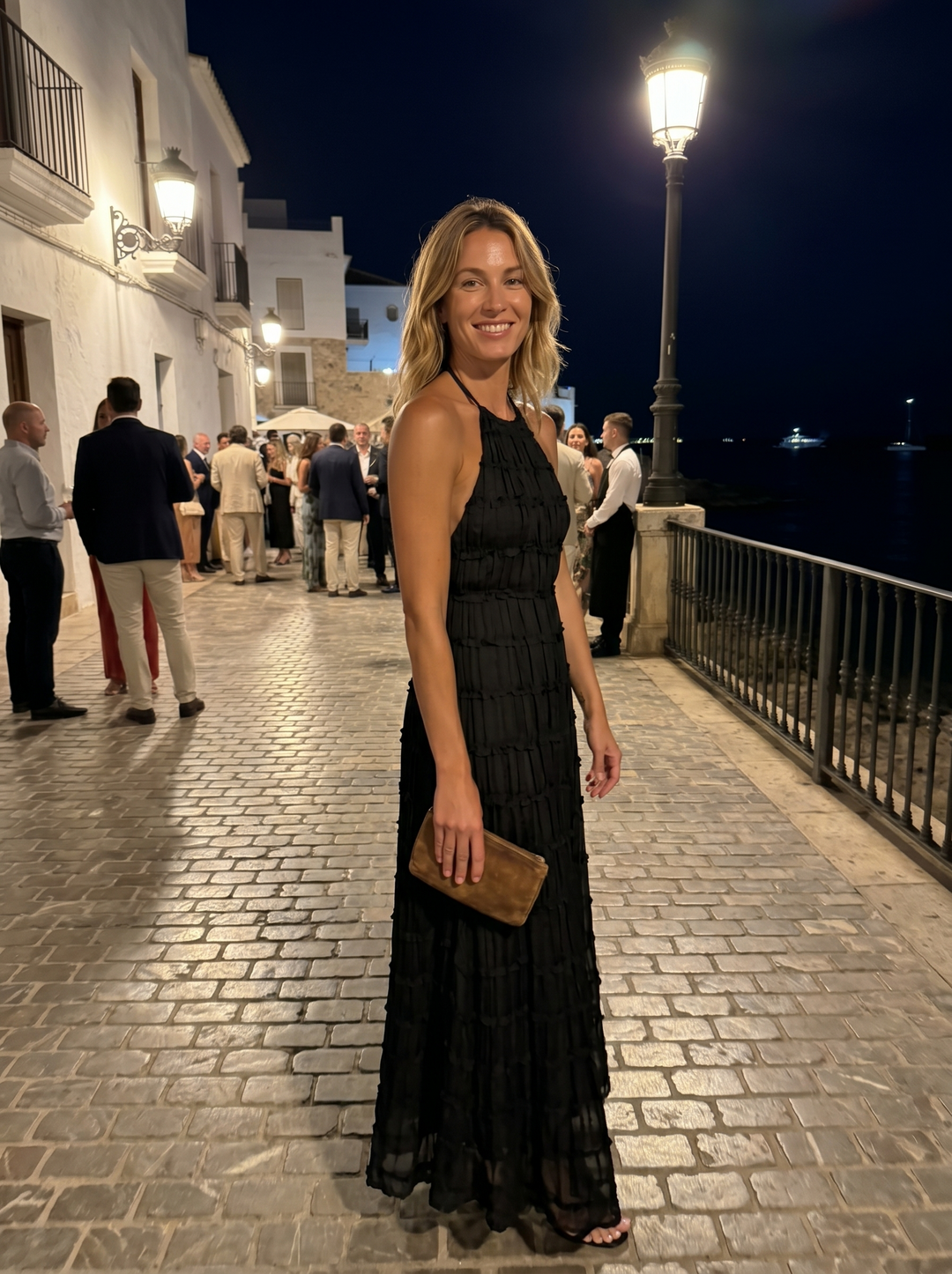 Talitha - Halter Tiered Maxi Dress
