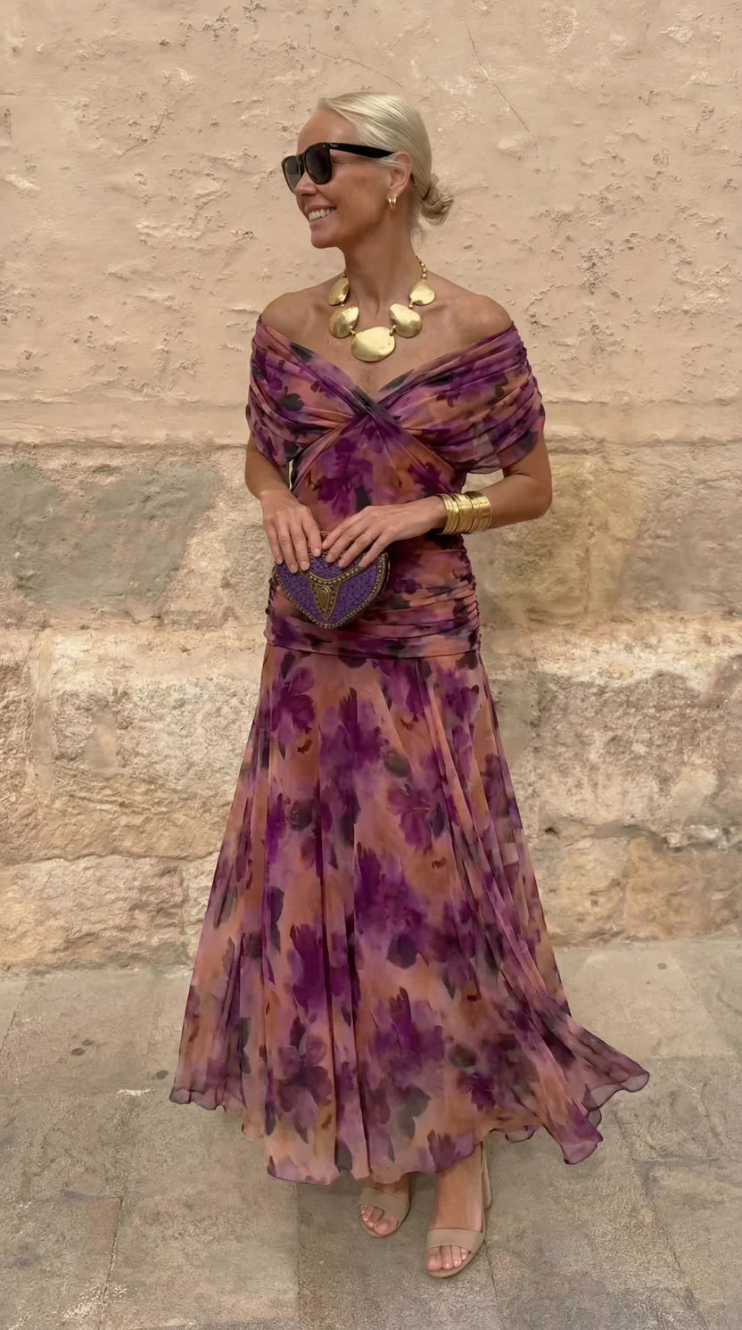 Emberly - Coral Evening Dress