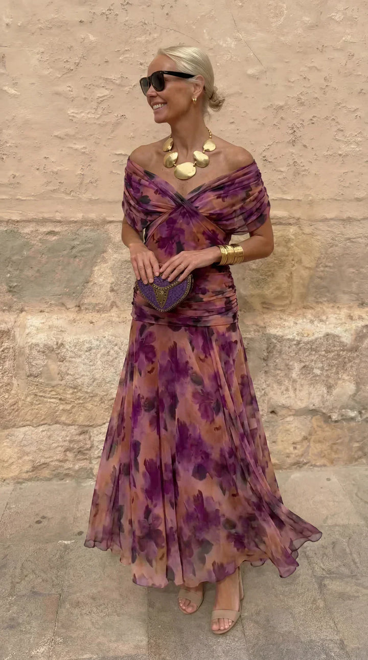 Emberly - Coral Evening Dress