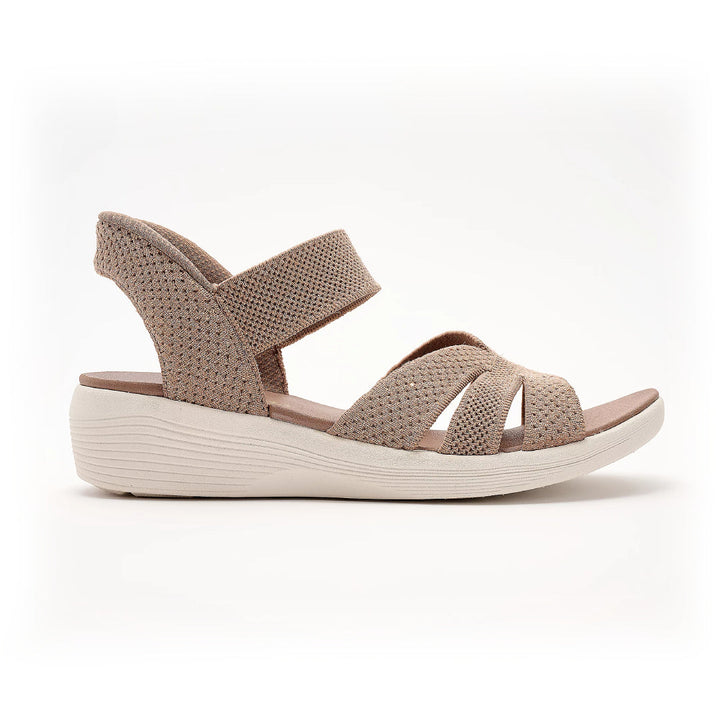 Lurexia Sequin Knit Wedge Sandals