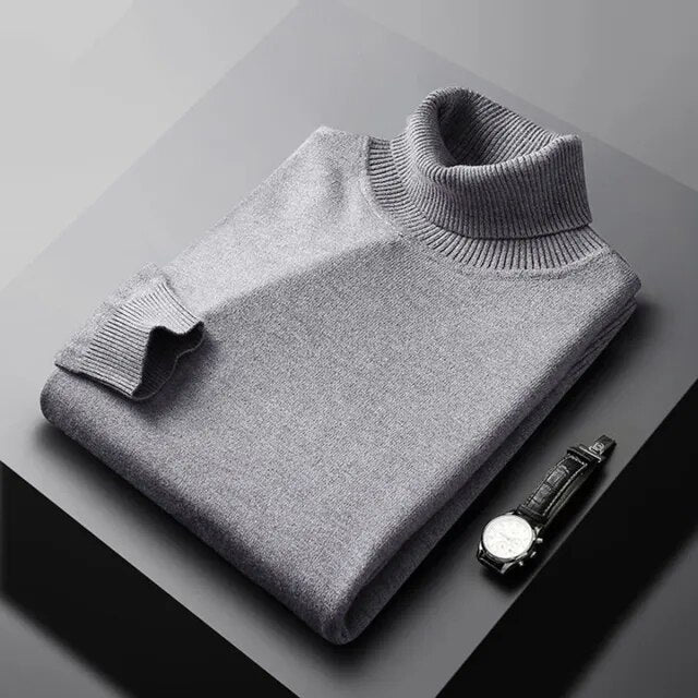 Lorenzo™ Premium Cashmere Turtleneck