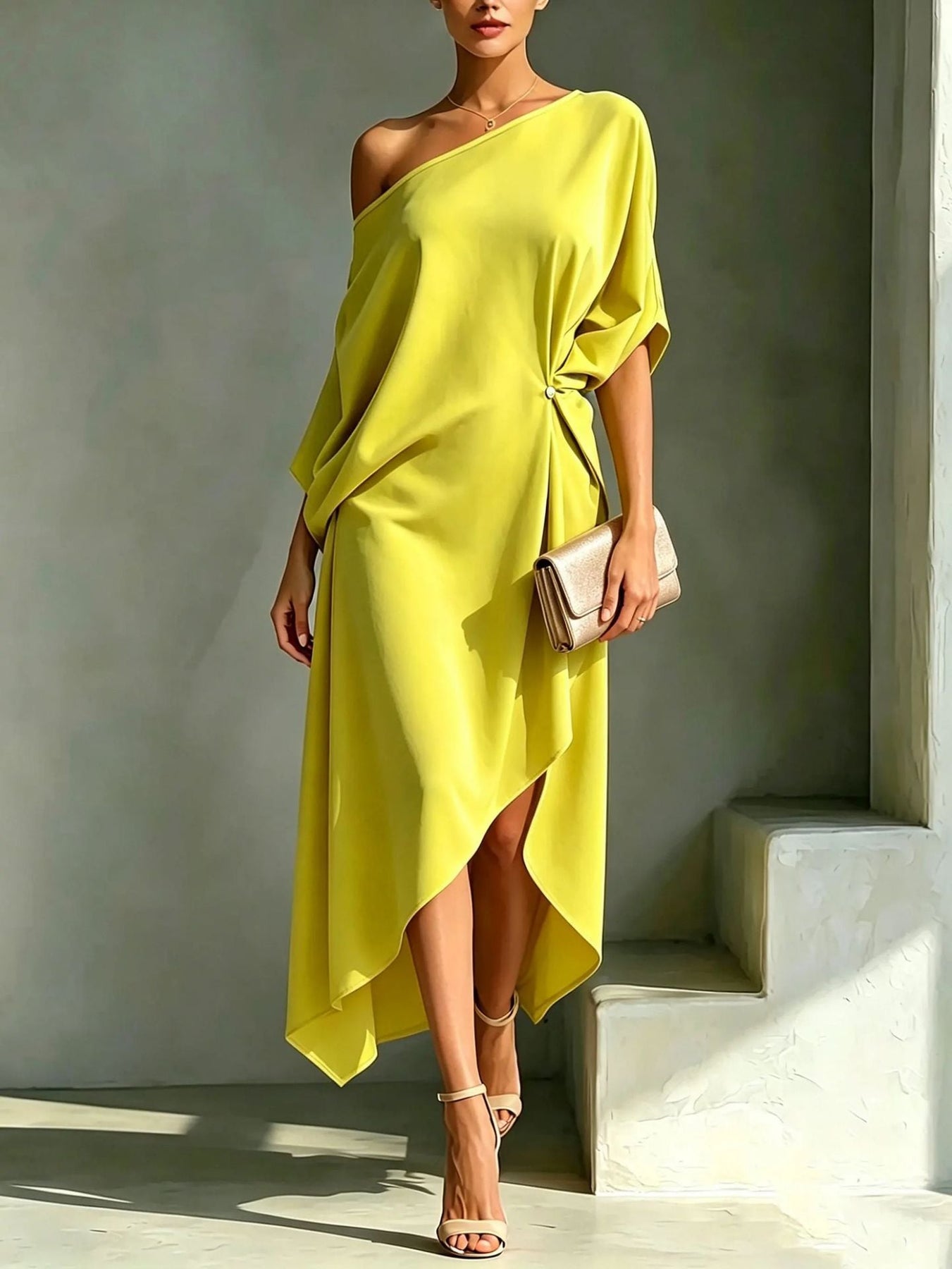 Aveline - Elegant Asymmetric Dress