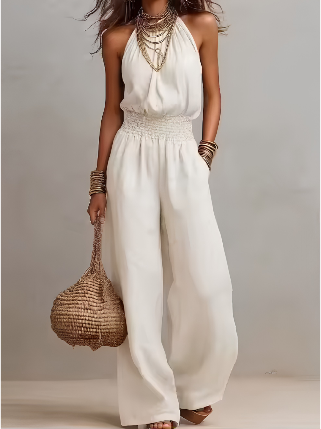 Fiora - Elegant Halter Jumpsuit