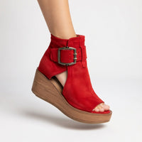 Astréva™ - Open-toe Wedge Booties in Modern Style