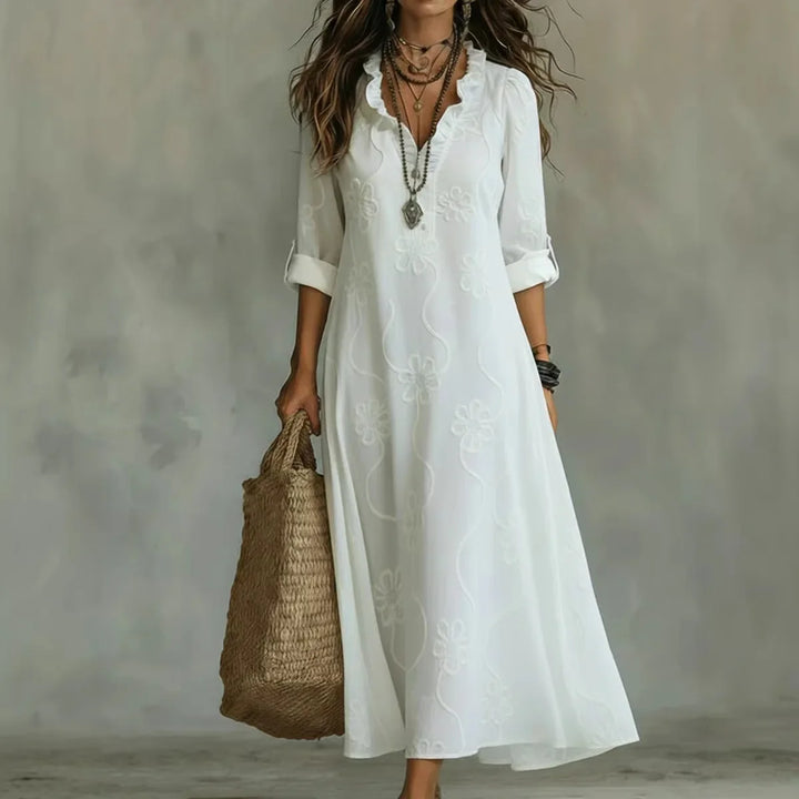 Aurevia - Long Summer Floral Dress