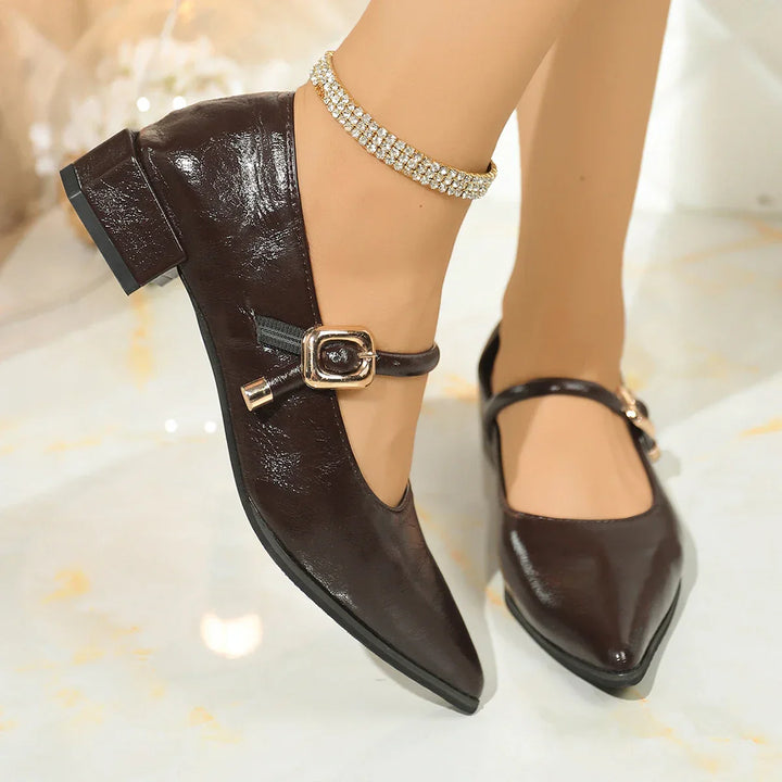 Alessia Leather Heels