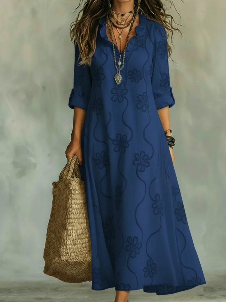 Aurevia - Long Summer Floral Dress