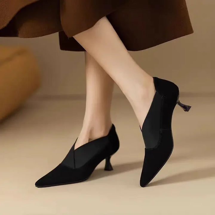 Elina Suede Heels