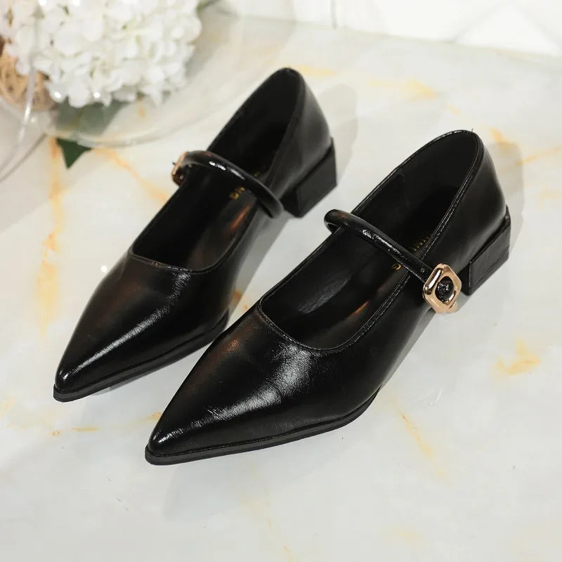 Alessia Leather Heels