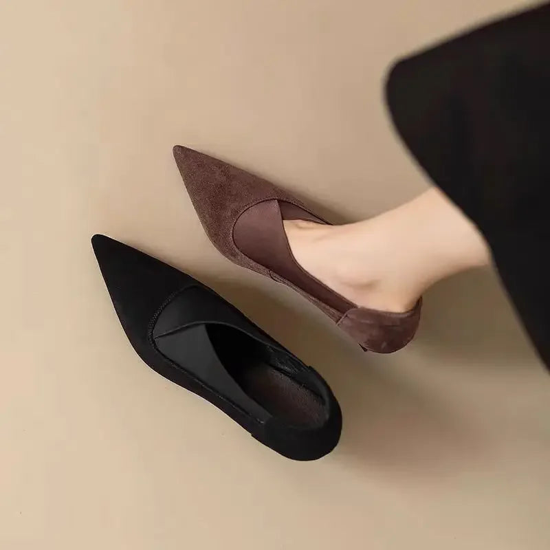 Elina Suede Heels