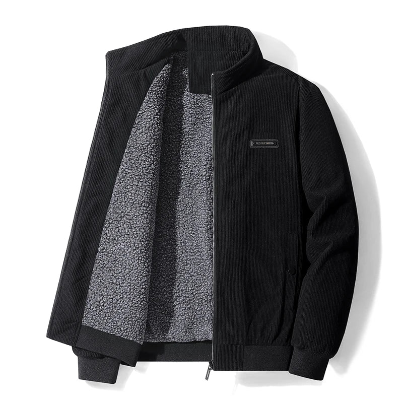 Ako | cord jacket with fleece lining