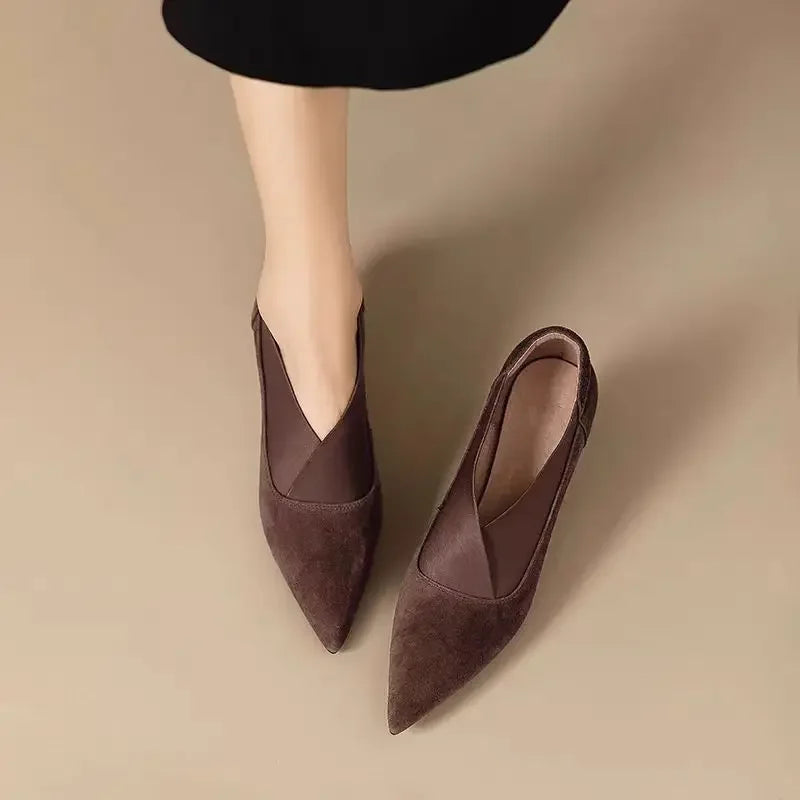 Elina Suede Heels