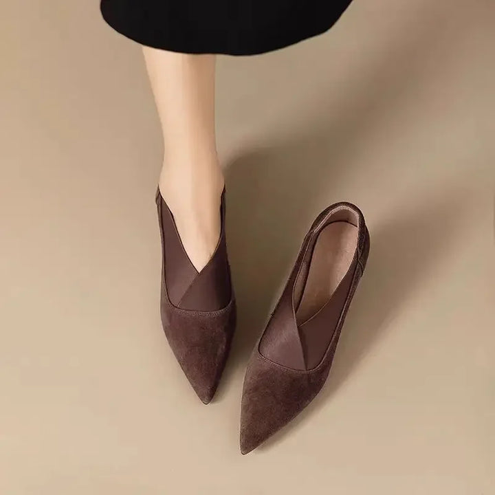 Elina Suede Heels