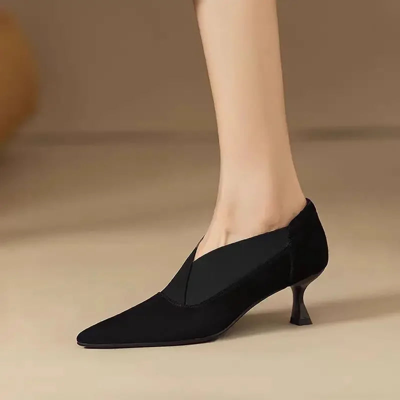 Elina Suede Heels