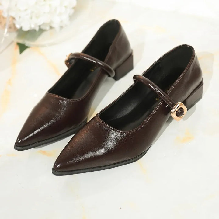 Alessia Leather Heels