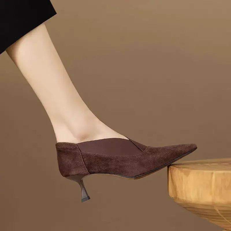 Elina Suede Heels
