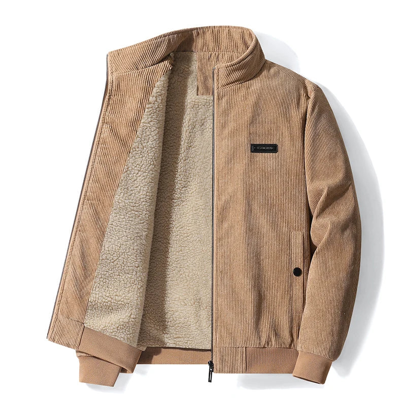 Ako | cord jacket with fleece lining