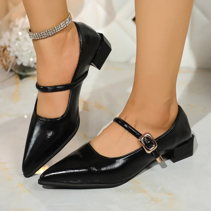 Alessia Leather Heels