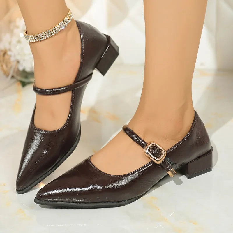 Alessia Leather Heels